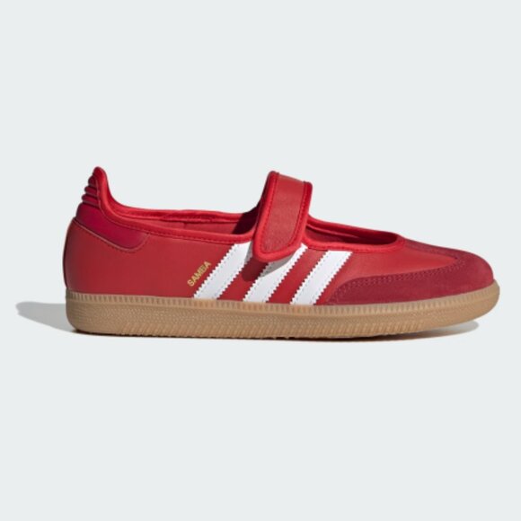 adidas Originals Samba Jane W Scarlet Gum Red Mary Women Strap Casual - Picture 1 of 6